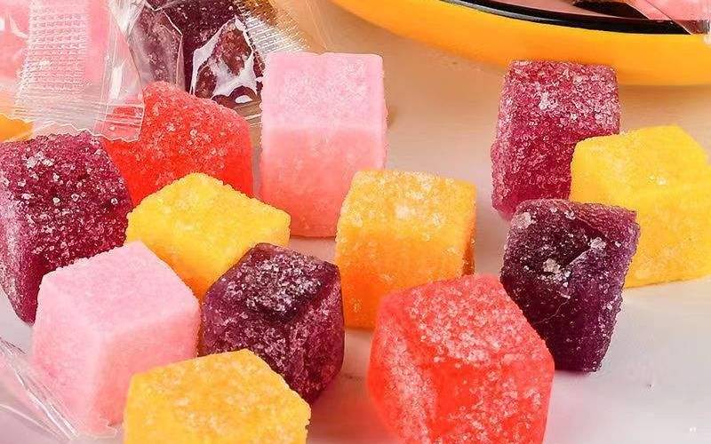 Fruit gummy candy (Fruit and Square shape)