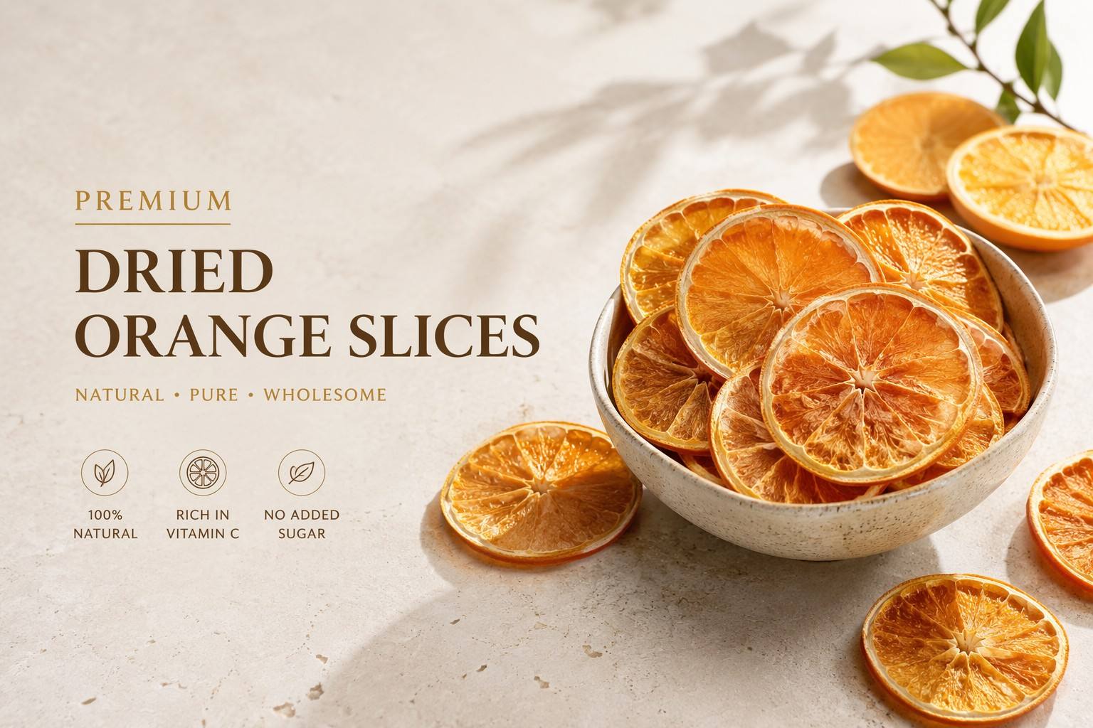 Premium Dried Orange Slices from AGOLYN