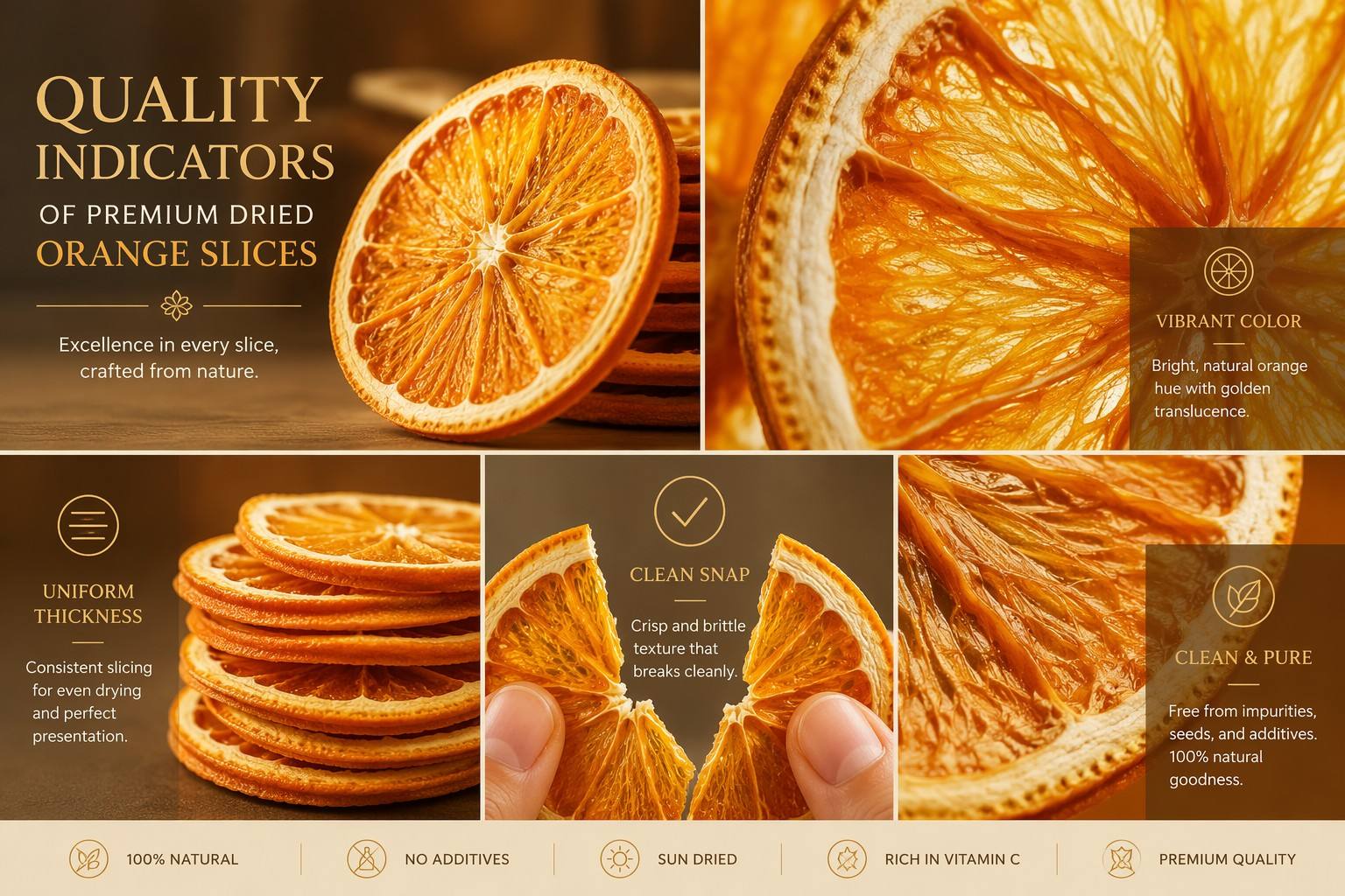 How to Identify Quality Dried Orange Slices