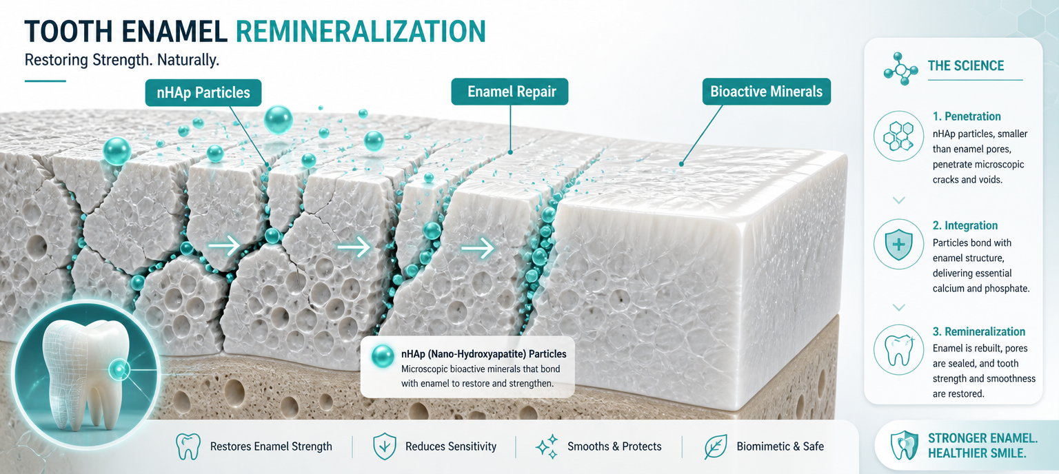 Enamel Remineralization Process Diagram