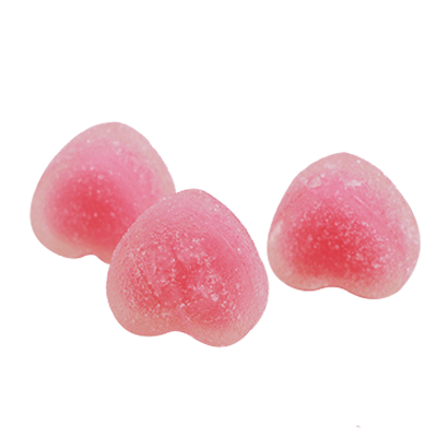 Filled fruit gummy candy