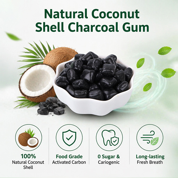 Charcoal Chewing Gum 